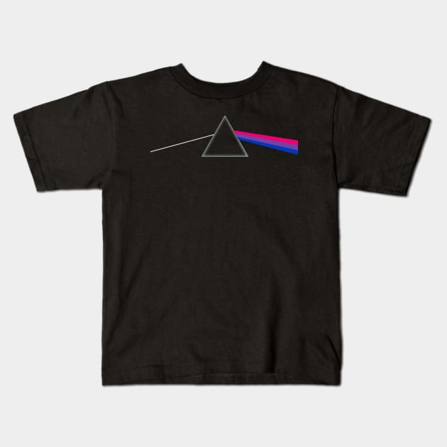 Bisexual Pride Side of the Moon Kids T-Shirt by creepvrs